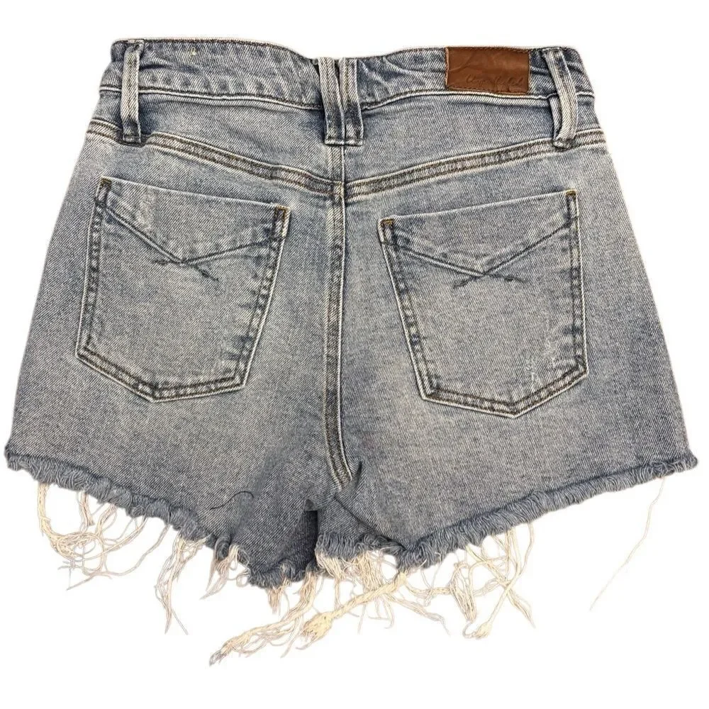 Unpublished Distressed Denim Shorts Size 26 Raw Hem Cutoff Festival Y2K